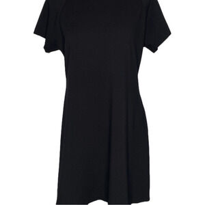 Uniqlo black cotton dress.